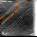 Analyse non-destructive d'une tresse en fibres de carbone